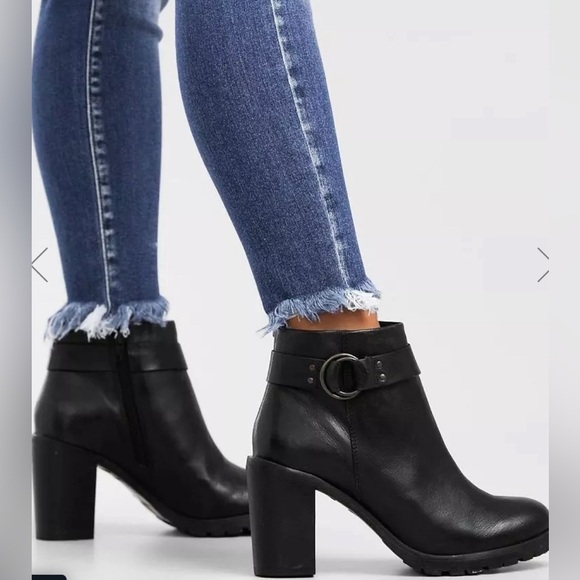 Crevo Kathryn Leather Heeled Ankle Boot 8.5 - Picture 1 of 10